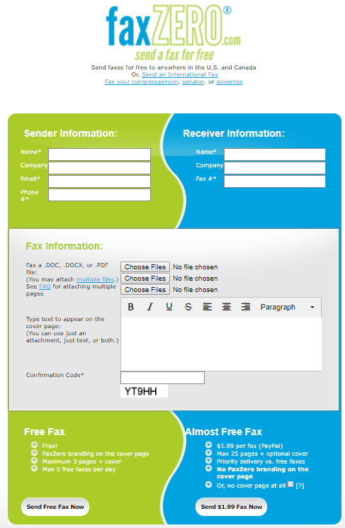 online faxing service