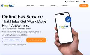 MyFax Homepage